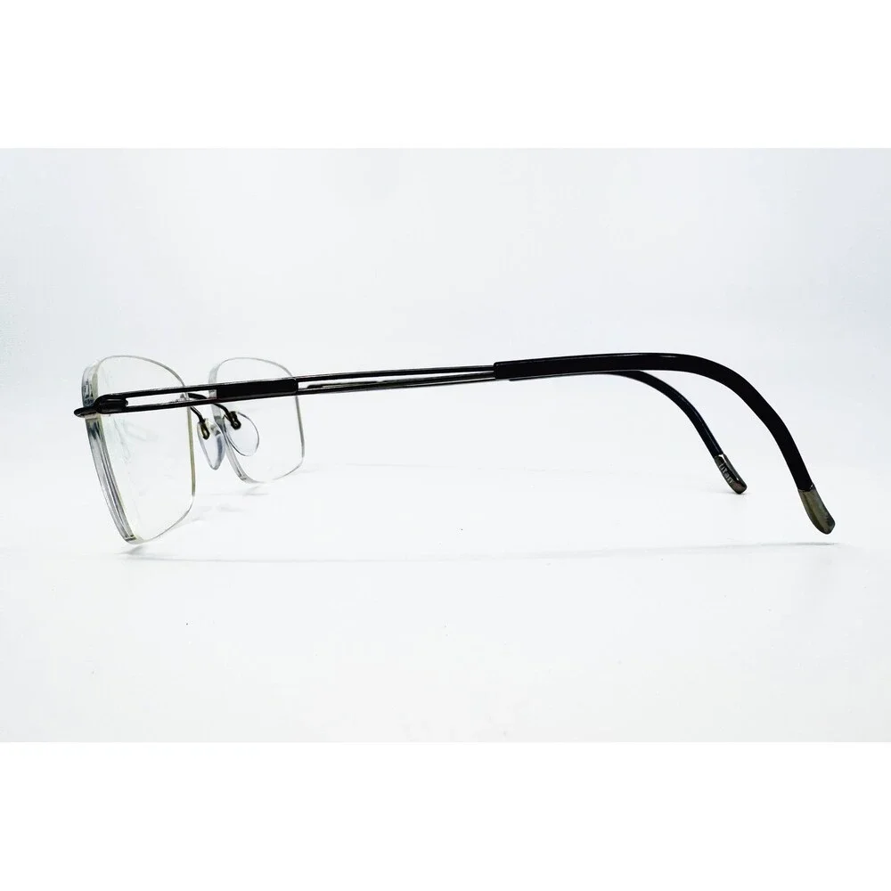 Silhouette Eyeglasses Mens Black Rimless Titan 5227 40 6052 19 145